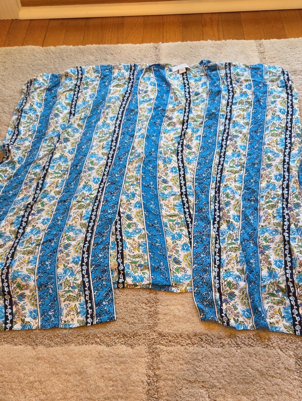LOFT Floral Open Front Kimono